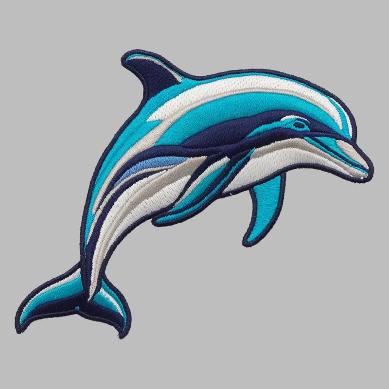 Embroidered Dolphin