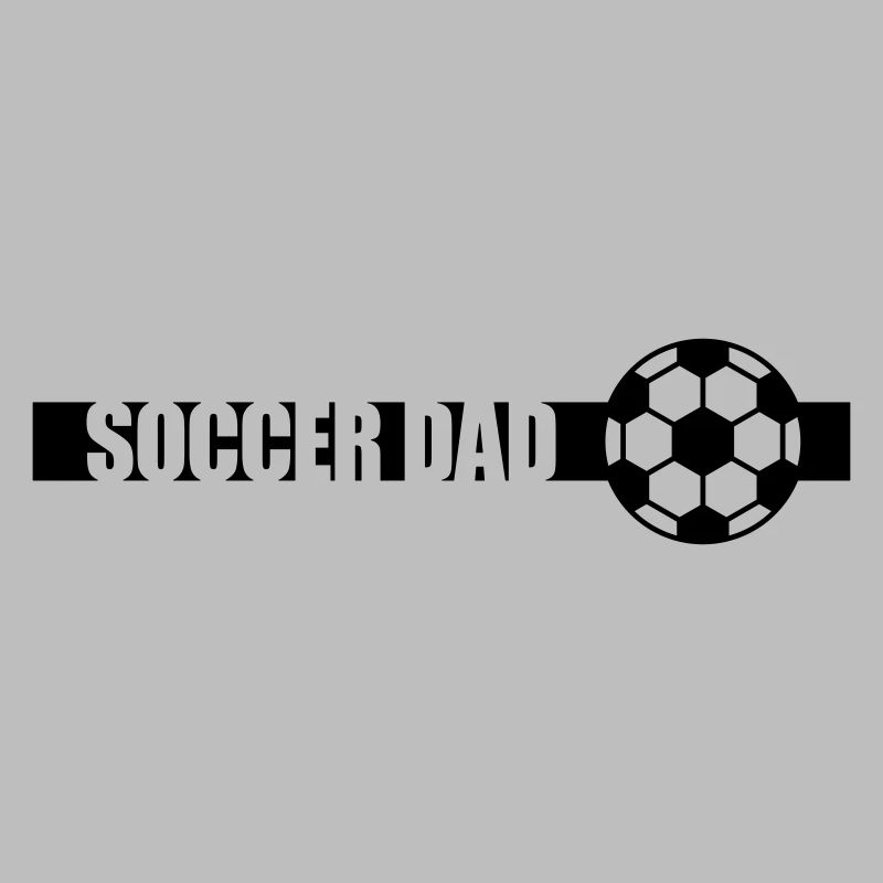 Stripe Soccer Dad Logo