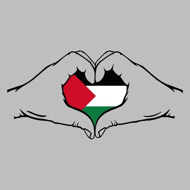 Drapeau de la Palestine Aiguilles Forme De Coeur