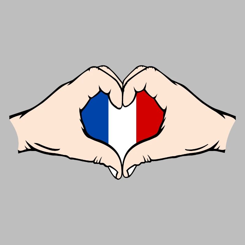 Frankreich Herzform mit Hände