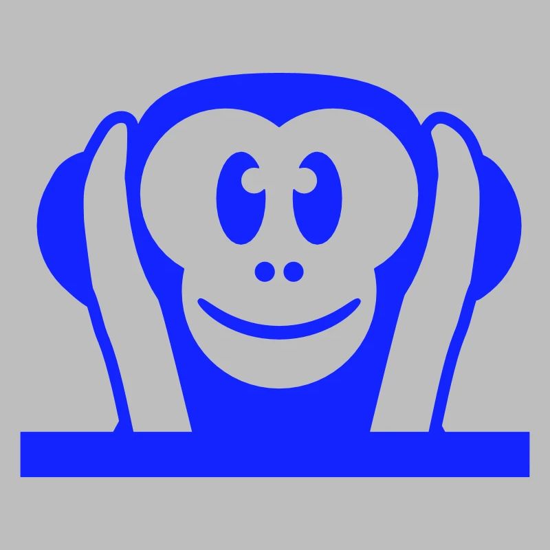 3 Wise Monkeys Hear Nothing Deaf Holds Ears To Monkey
