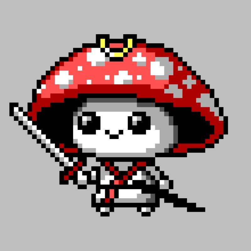 Samouraï champignon 8 bits