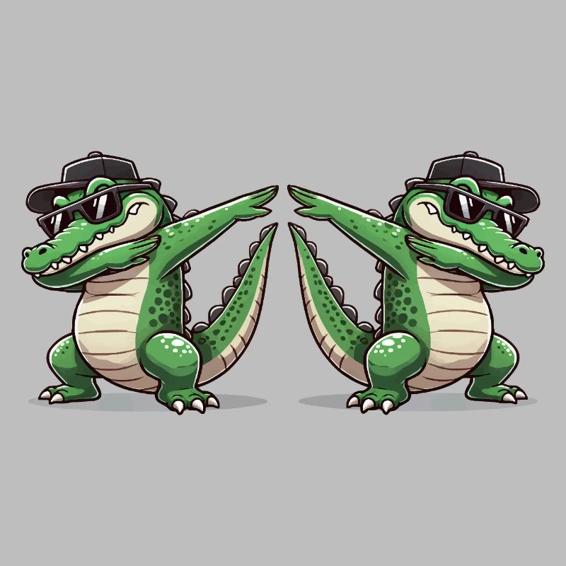 Crocodile Comic Dabbing 2