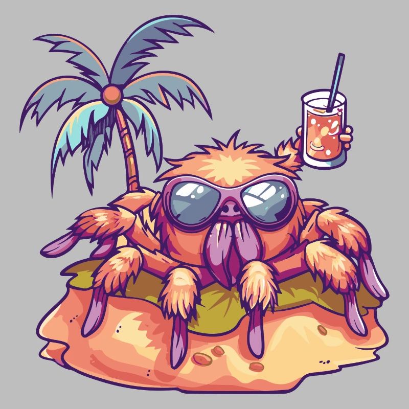 Tarantula Summer Beach Vacation