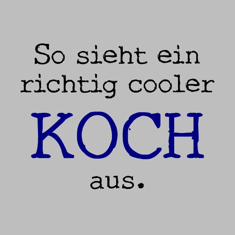 So sieht ein richtig cooler Koch aus.