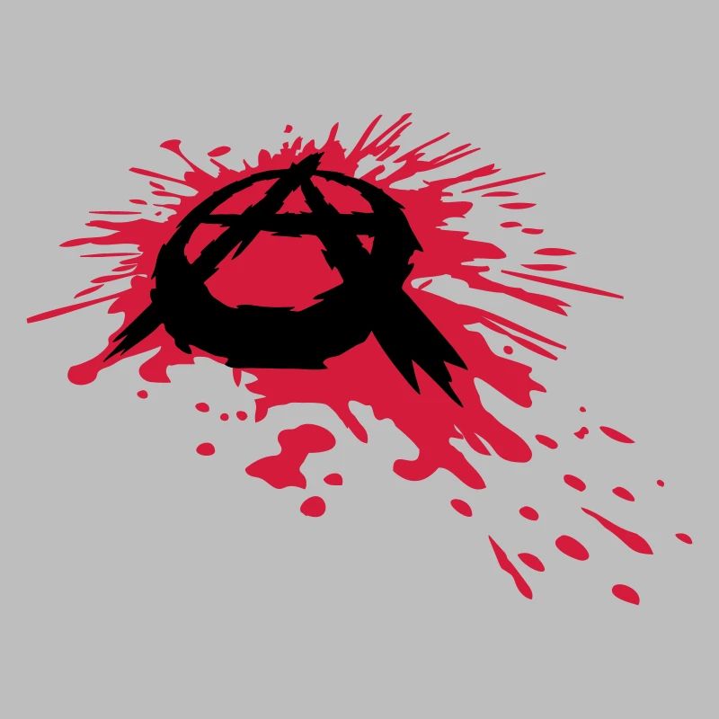 Blut Spritzer Anarchie Symbol