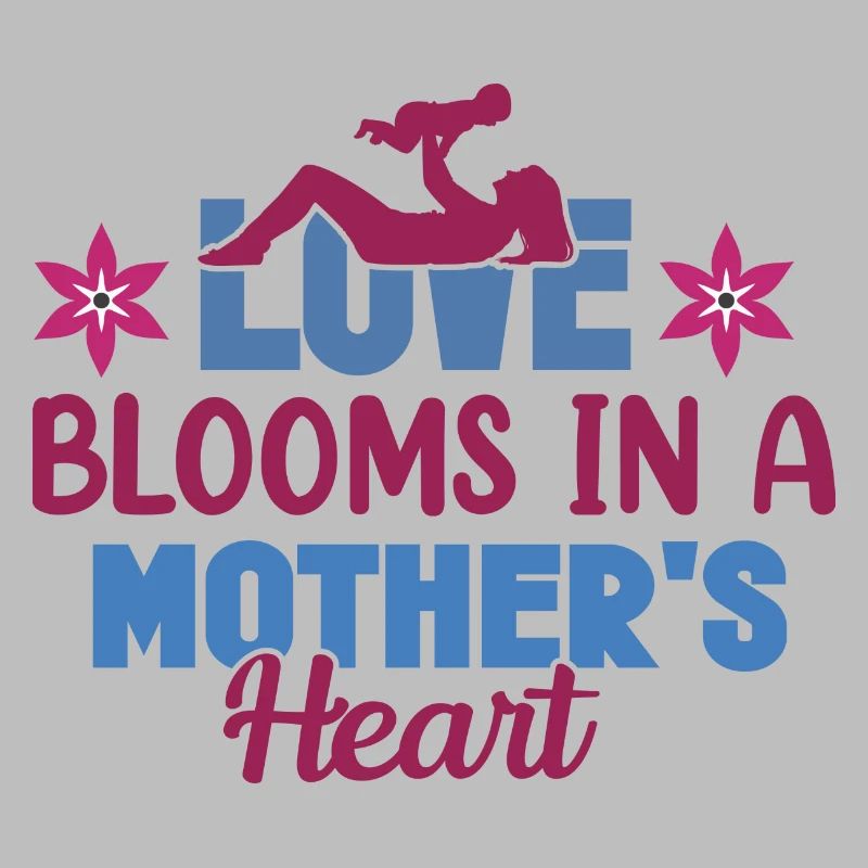 Liebe blüht im Herzen einer Mutter