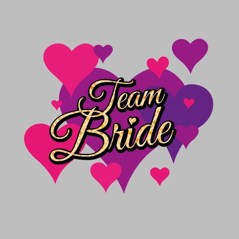 Team Bride Glitter Pattern