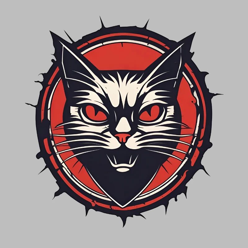 Devilish Cat / Kitty / Gothic / Halloween