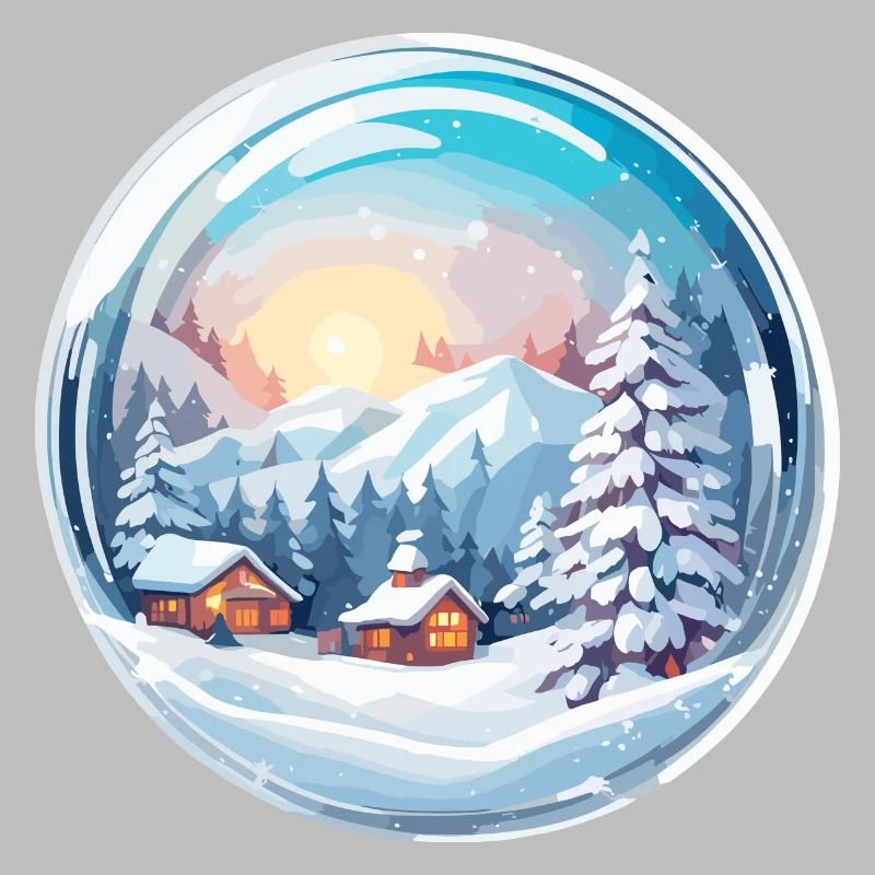 Snow Globe / Winter Magic / Snow / Souvenir