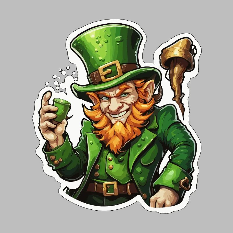 Leprechaun / Leprechaun / Vert / Gingembre / Irlande