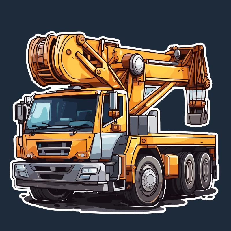 Crane / construction site / winch / crane system