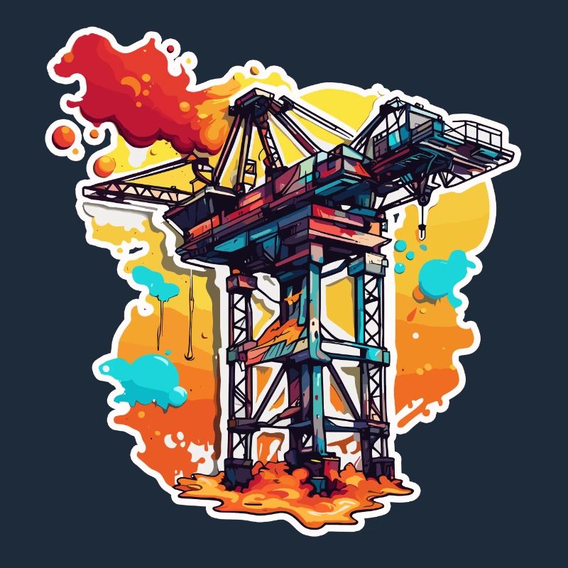 Crane / construction site / winch / crane system