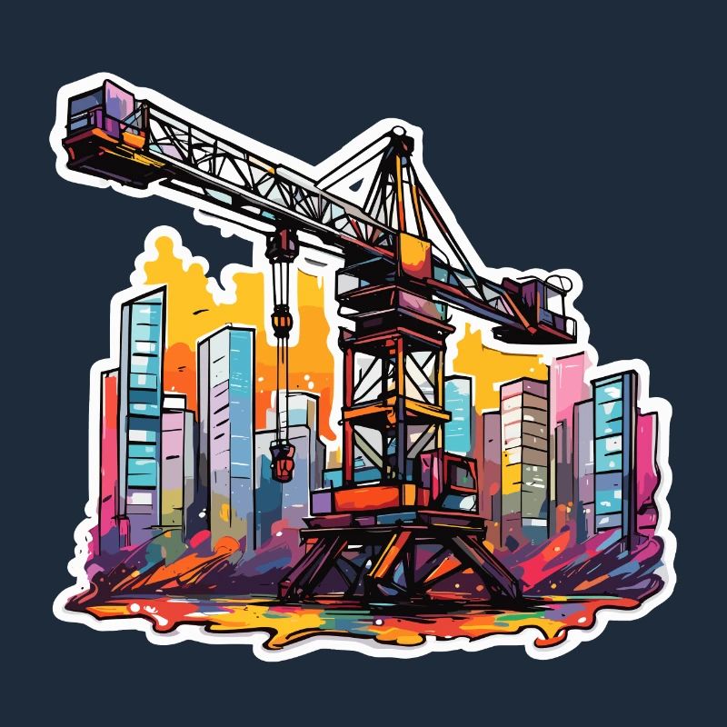 Crane / construction site / winch / crane system