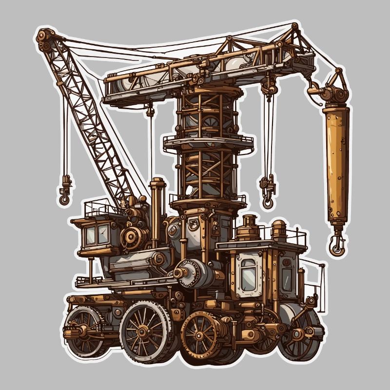 Crane / construction site / winch / crane system