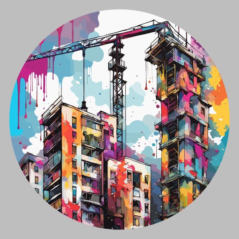 Crane / construction site / winch / crane system