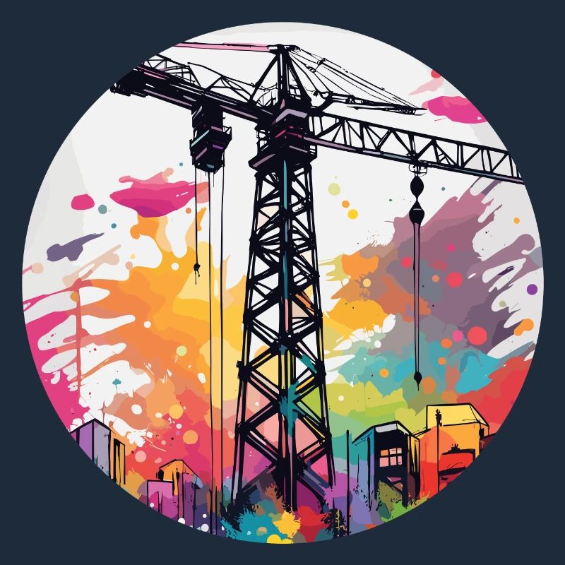 Crane / construction site / winch / crane system