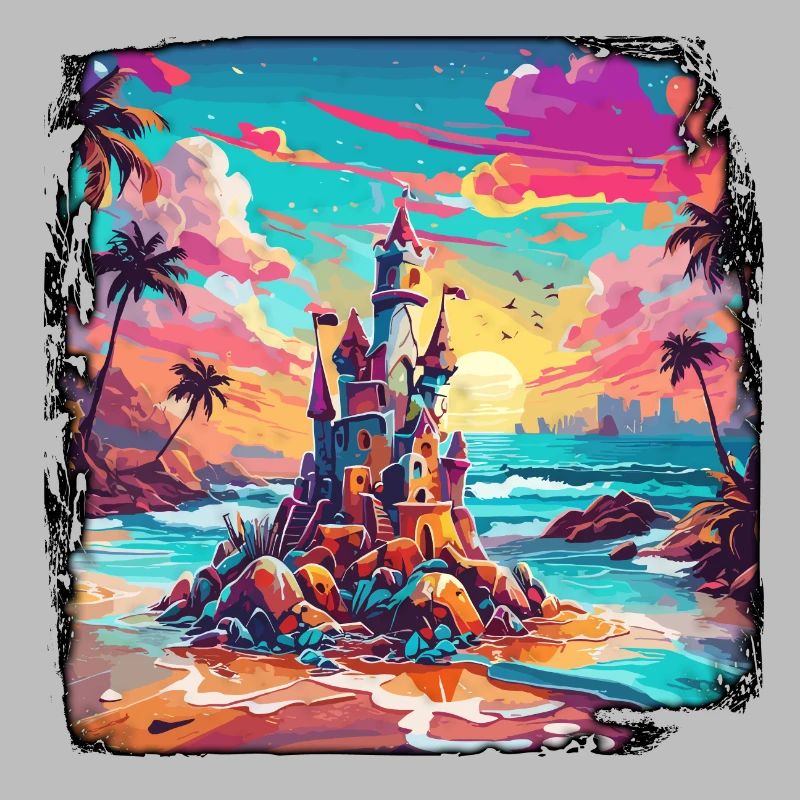 Château de sable / Construction / Jouer / Château / Vacances
