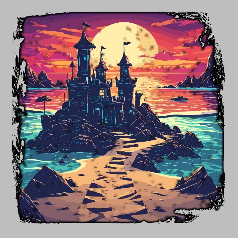 Château de sable / Construction / Jouer / Château / Vacances