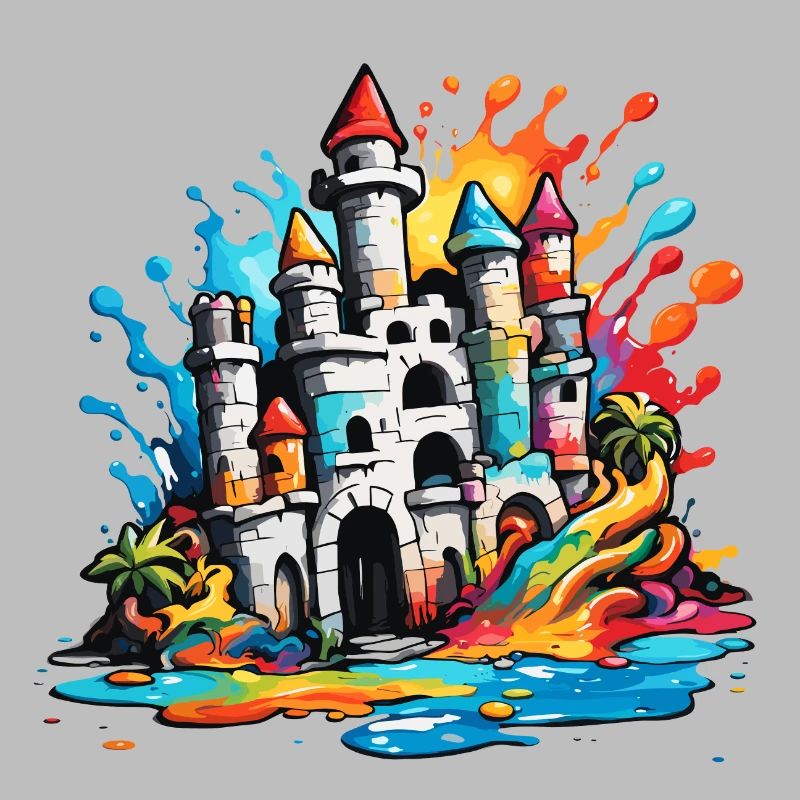Château de sable / Construction / Jouer / Château / Vacances