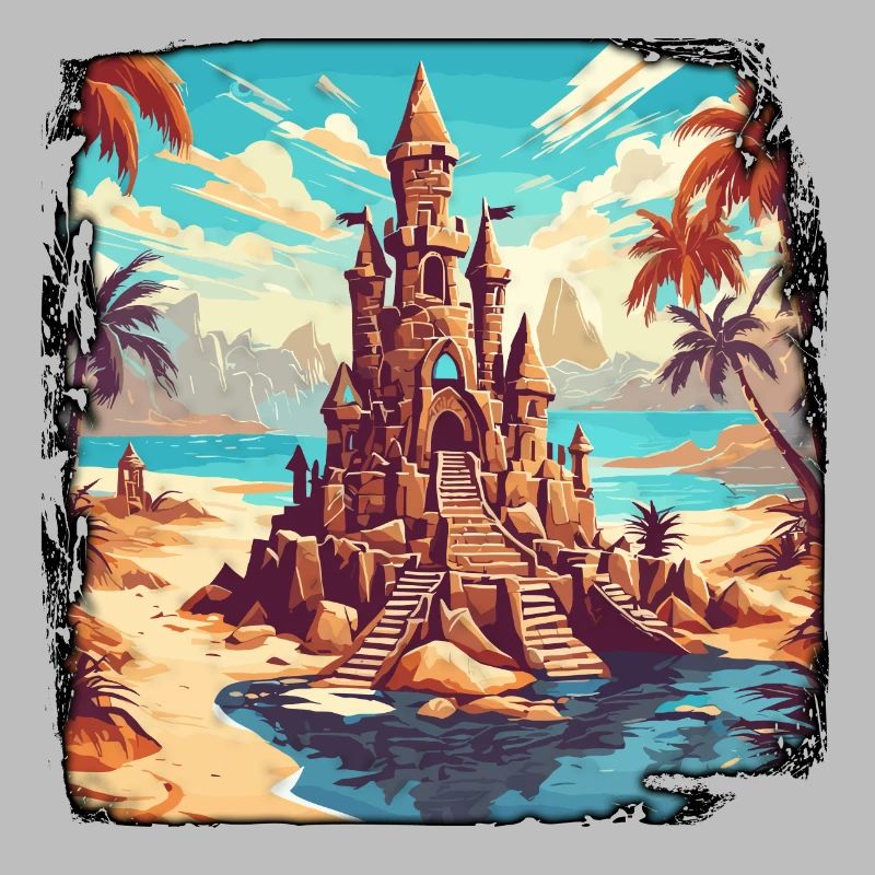 Château de sable / Construction / Jouer / Château / Vacances