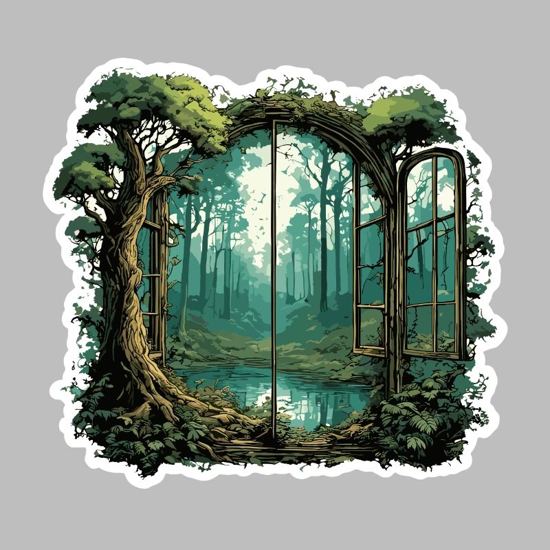 Window in the Forest / Trees / View / Wilderness