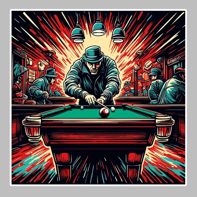 Billard / Boule de billard / 8 boules / billard / Kö