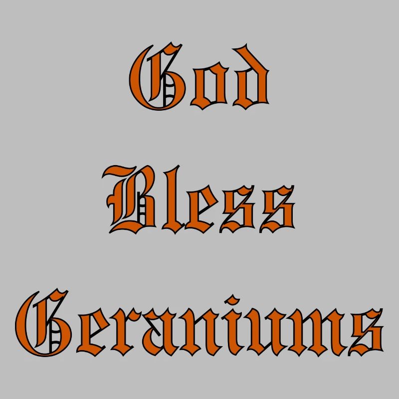 Que Dieu bénisGeraniums