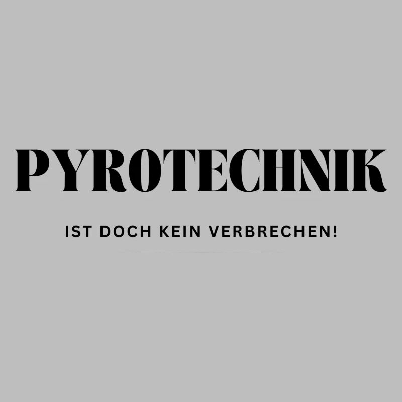 Pyrotechnics! It's not a crime!
