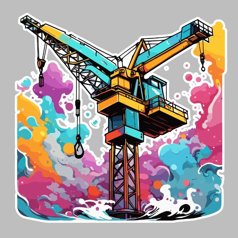 Grue / de chantier / treuil / système de grue