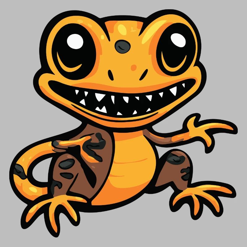 Lizard Halloween Comic Funny