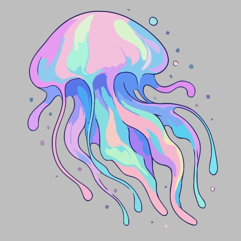 Pastel jellyfish