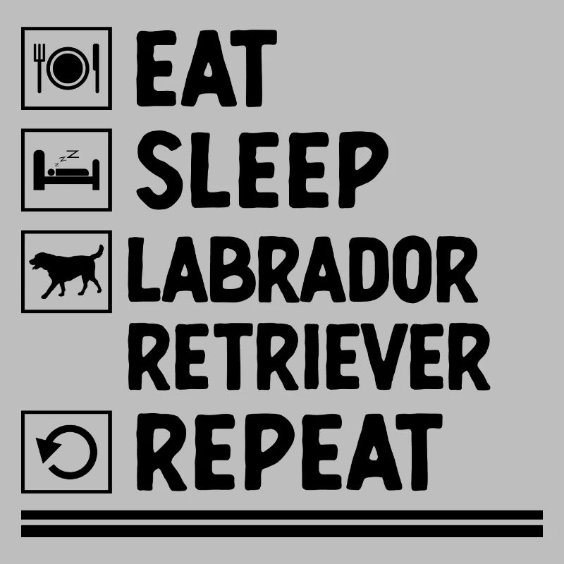 Essen Schlaf Labrador Retriever Repeat Laborhund