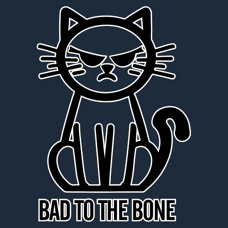 Evil to the bone Cute cat with evil blic