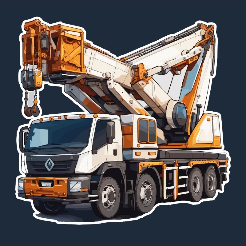 Crane / construction site / winch / crane system