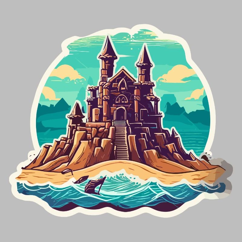 Château de sable / Construction / Jouer / Château / Vacances