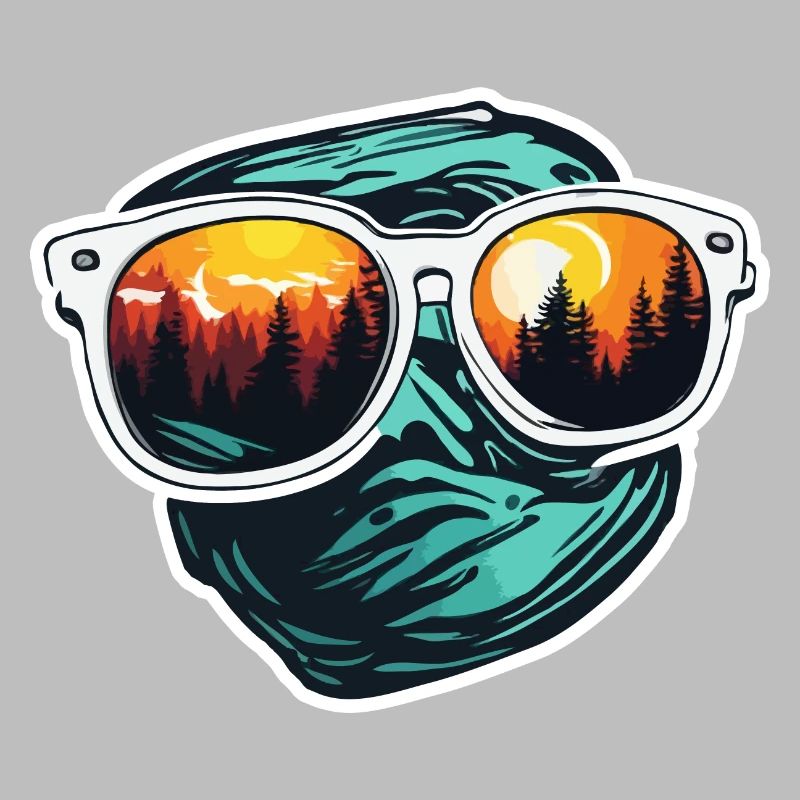 Sunglasses / Reflection / Forest / Reflection