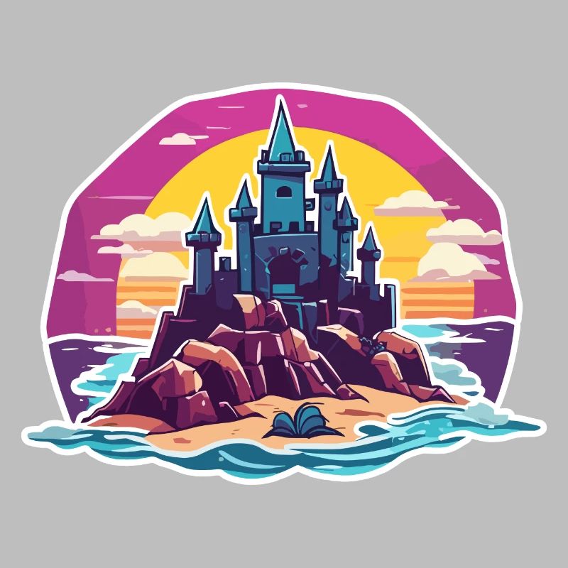 Château de sable / Construction / Jouer / Château / Vacances