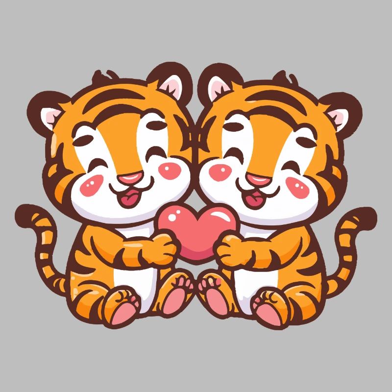 Tiger Comic Couple Love