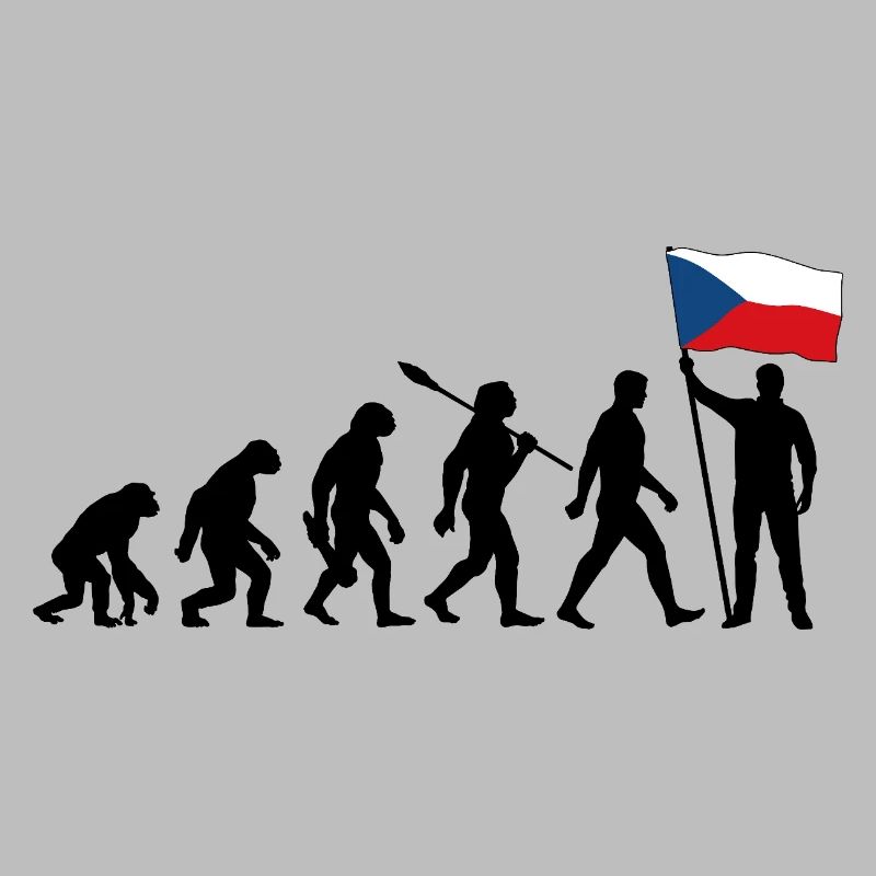 Tschechien - Evolution - Flagge - Nation