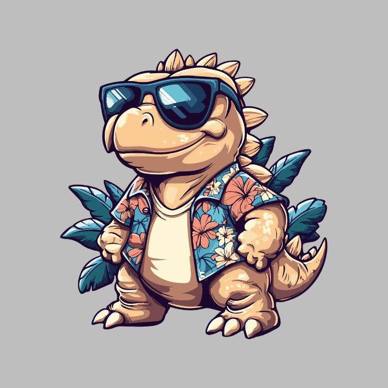 Dinosaur stegosaurus summer