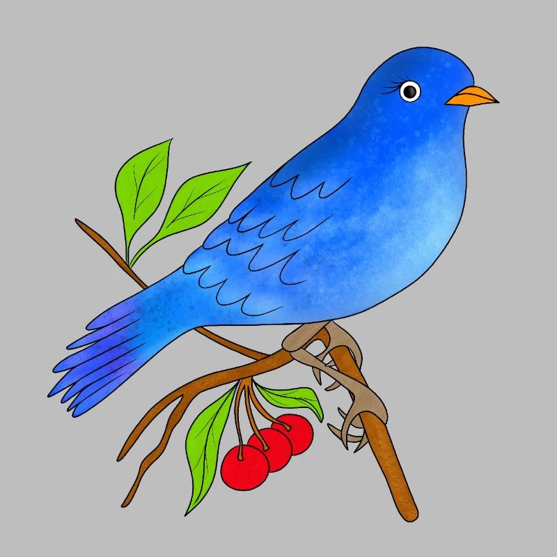 Blauer Vogel