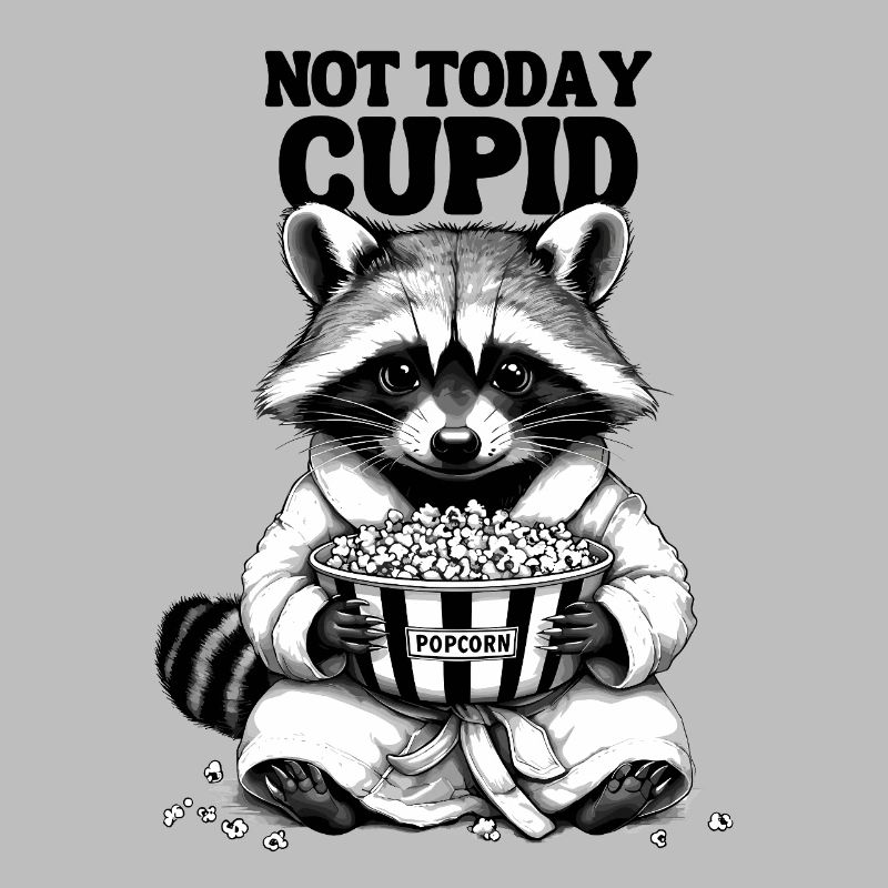 La Saint-Valentin Raton laveur Popcorn Cupidon Drôle Coquin