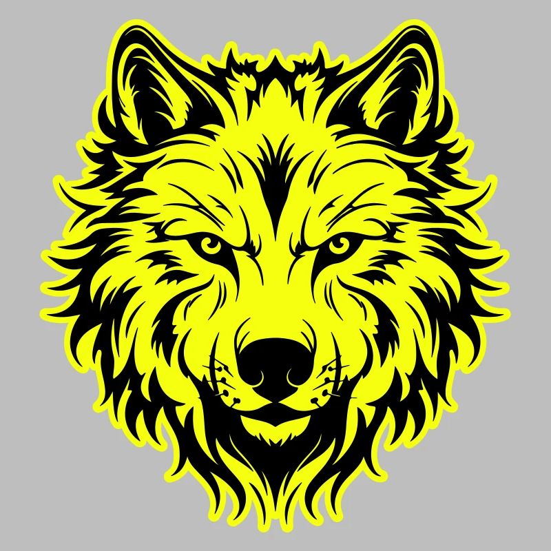 Wolf Kopf Porträt Symbol
