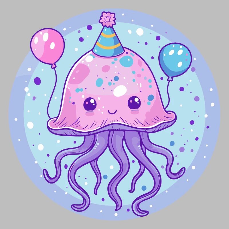 Qualle Geburtstag Comic