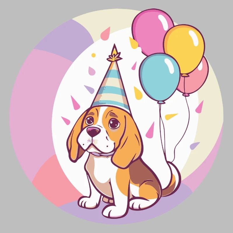 Beagle Hunde Geburtstag Comic