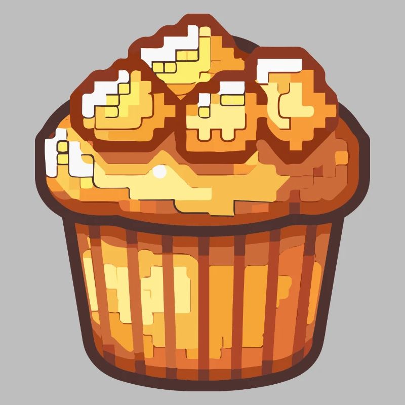 Cupkake Pixel Symbol Torte