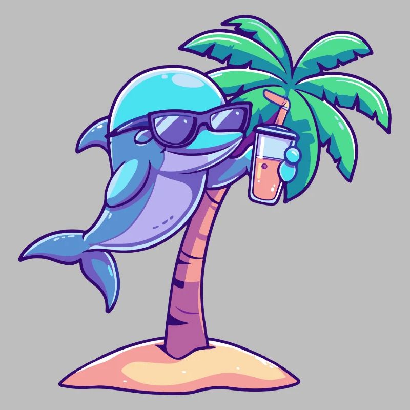 Vacances d’été à la plage Dolphin