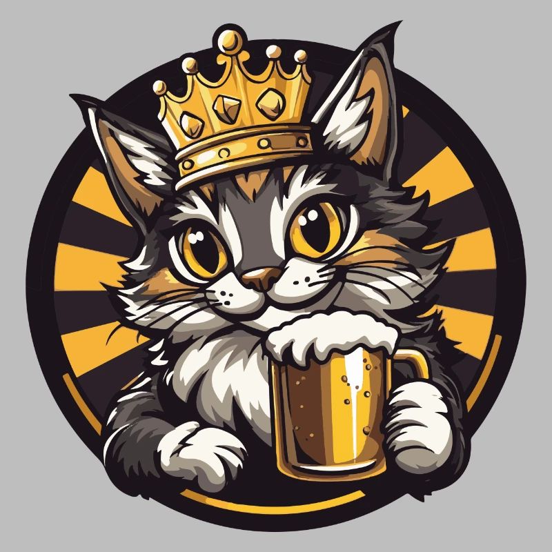 Katze Bier Comic