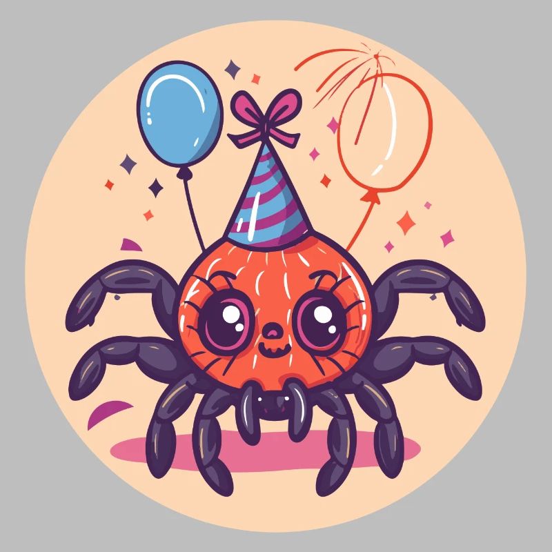 Spinne Tarantula Geburtstag Comic